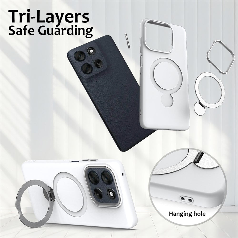For OnePlus Nord 6 5G  /  Nord CE6 5G  /  Turbo 6 5G Magnetic Case Rotating Ring Kickstand TPU + PC Back Cover