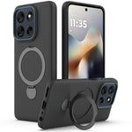 For OnePlus Nord 6 5G  /  Nord CE6 5G  /  Turbo 6 5G Magnetic Case Rotating Ring Kickstand TPU + PC Back Cover