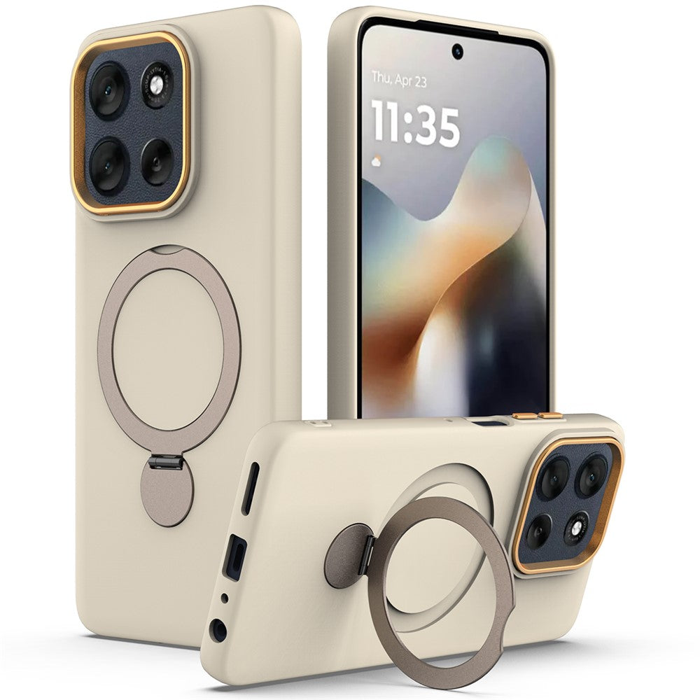 For OnePlus Nord 6 5G  /  Nord CE6 5G  /  Turbo 6 5G Magnetic Case Rotating Ring Kickstand TPU + PC Back Cover