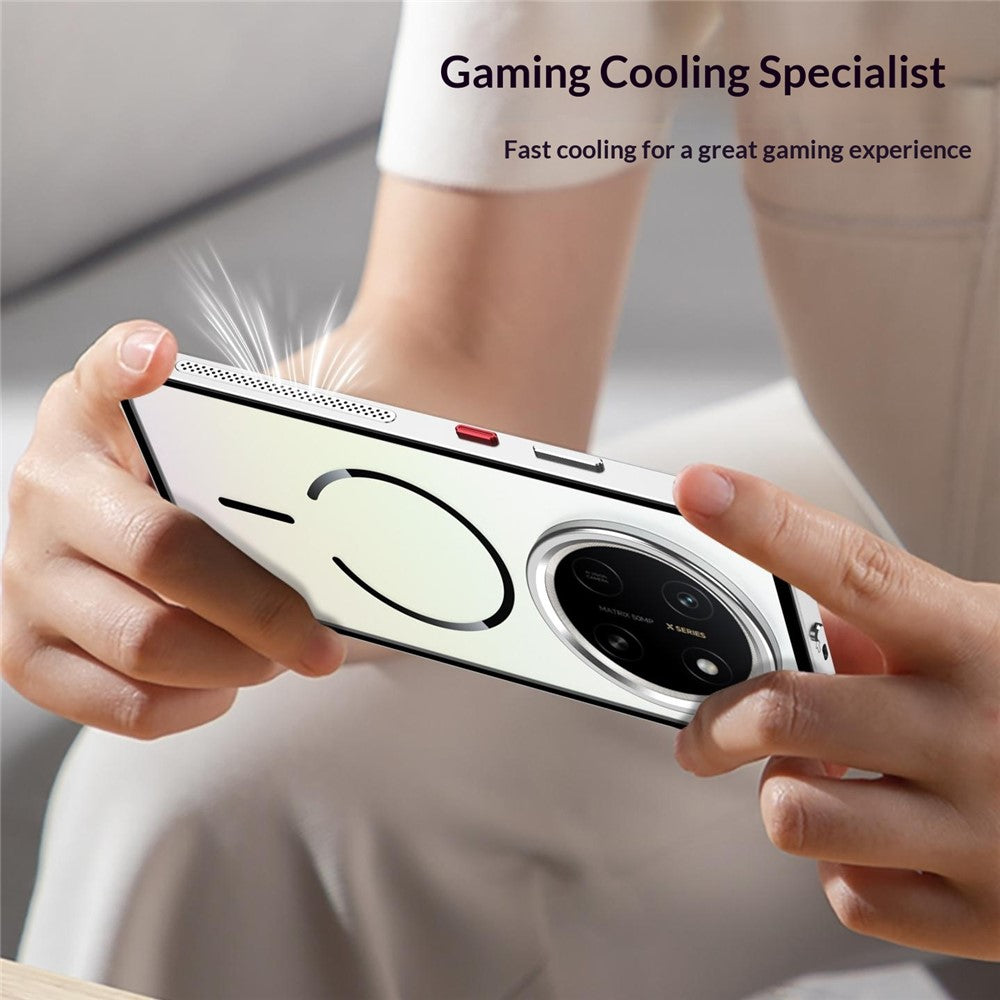 For Honor X80 Pro Max 5G Magnetic Case Aluminium Alloy PC Matte Phone Cover Pop-Up Snap Lock