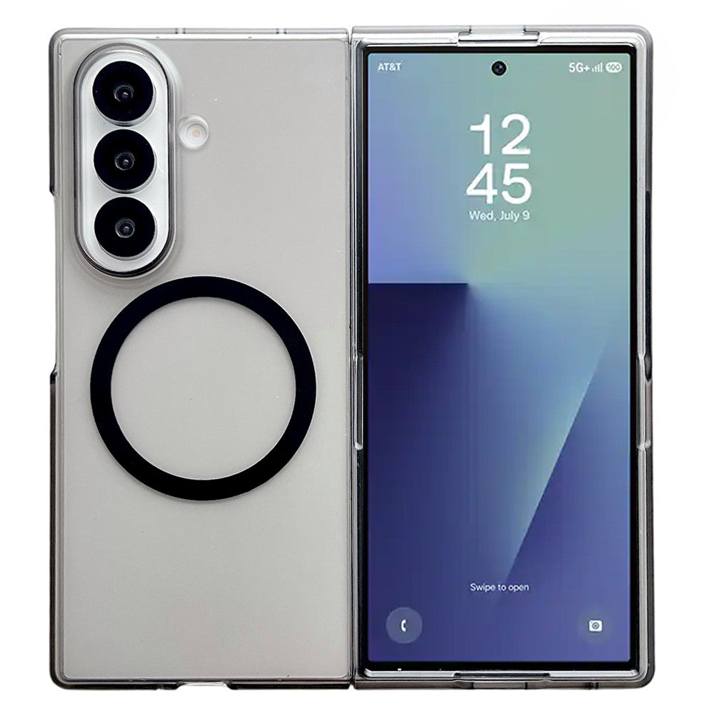 For Samsung Galaxy Z Fold7 5G Magnetic Case Matte Transparent TPU + PC Shockproof Cover