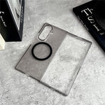 For Samsung Galaxy Z Fold7 5G Magnetic Case Matte Transparent TPU + PC Shockproof Cover