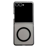 For Samsung Galaxy Z Flip7 FE 5G / Z Flip6 5G Magnetic Case Matte Transparent TPU + PC Shockproof Cover