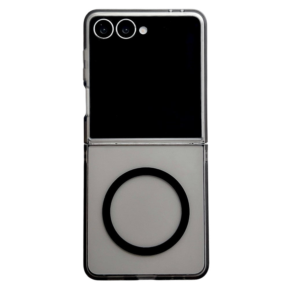 For Samsung Galaxy Z Flip7 5G Magnetic Case Matte Transparent TPU + PC Shockproof Cover