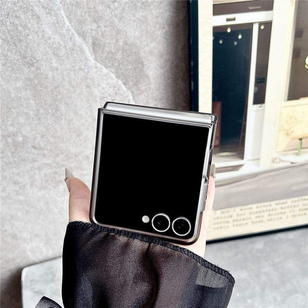 For Samsung Galaxy Z Flip7 5G Magnetic Case Matte Transparent TPU + PC Shockproof Cover