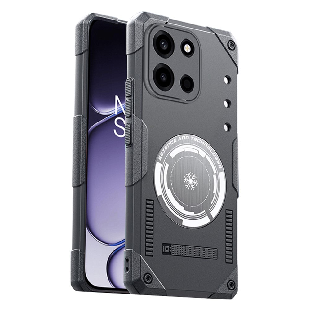 For OnePlus Turbo 6 5G Case Graphene Cooling TPU + PC Armor Shockproof Phone Cover