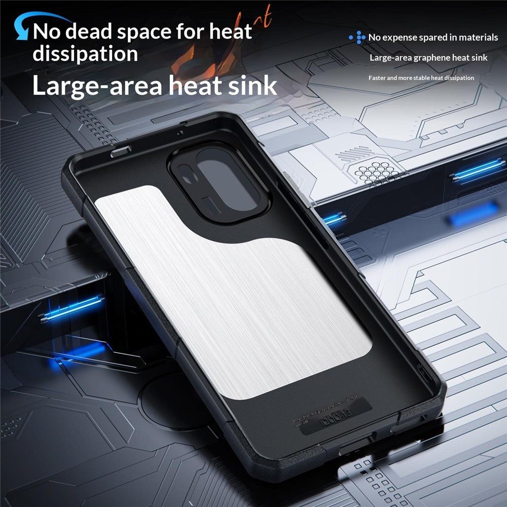 For OnePlus Ace 6 5G Case Graphene Cooling TPU + PC Armor Shockproof Phone Cover