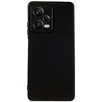 For Xiaomi Redmi Note 12 Pro 5G PU Leather Stand Wallet Cover with Strap Black Matte Phone Cover Ultra Slim Protective Soft TPU Phone Case