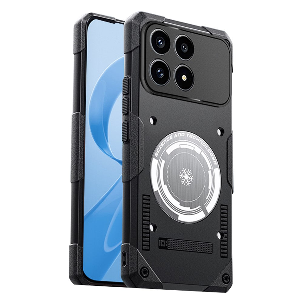 For Xiaomi Redmi K90 5G Case Graphene Cooling TPU + PC Armor Shockproof Phone Cover