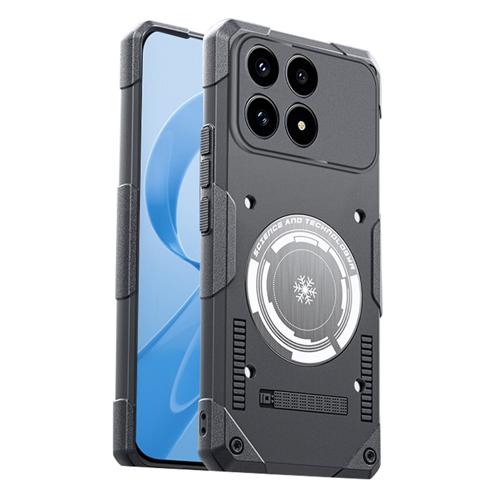 For Xiaomi Redmi K90 5G Case Graphene Cooling TPU + PC Armor Shockproof Phone Cover