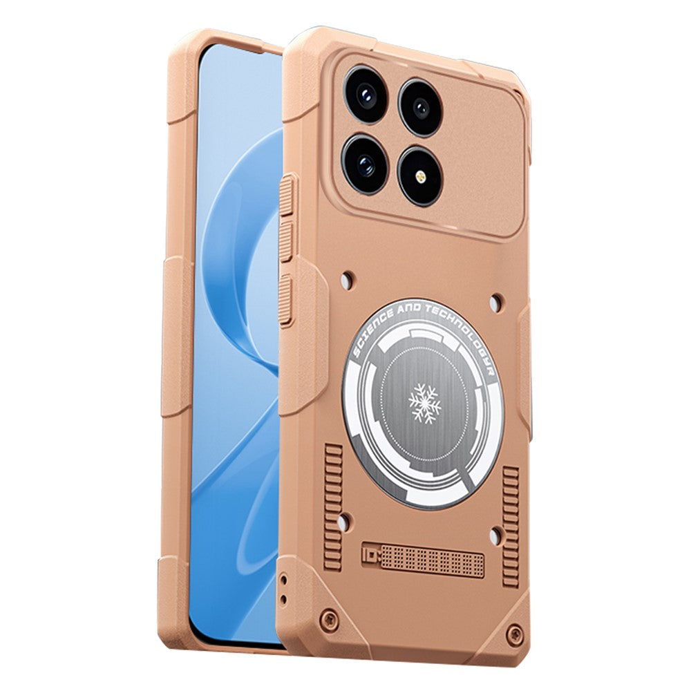 For Xiaomi Redmi K90 5G Case Graphene Cooling TPU + PC Armor Shockproof Phone Cover