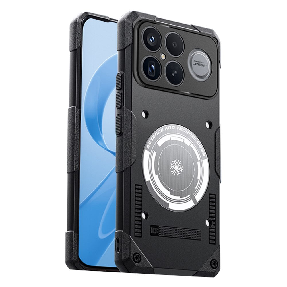For Xiaomi Redmi K90 Pro Max 5G Case Graphene Cooling TPU + PC Armor Shockproof Phone Cover