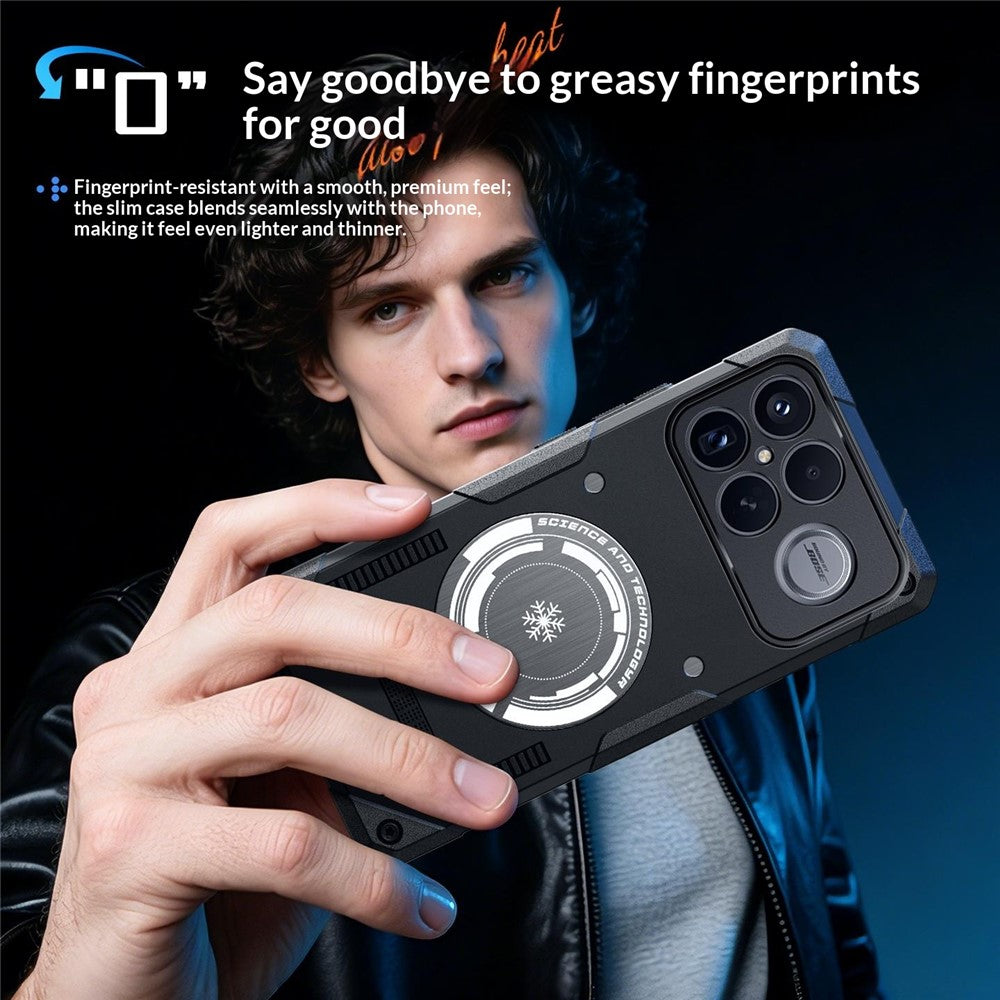 For Xiaomi Redmi K90 Pro Max 5G Case Graphene Cooling TPU + PC Armor Shockproof Phone Cover