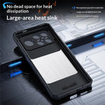 For Xiaomi Redmi K90 Pro Max 5G Case Graphene Cooling TPU + PC Armor Shockproof Phone Cover