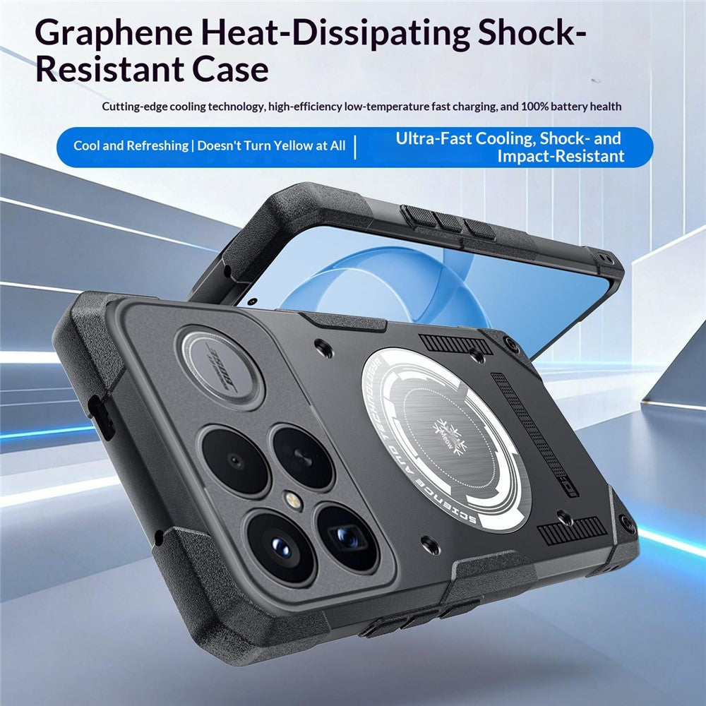 For Xiaomi Redmi K90 Pro Max 5G Case Graphene Cooling TPU + PC Armor Shockproof Phone Cover