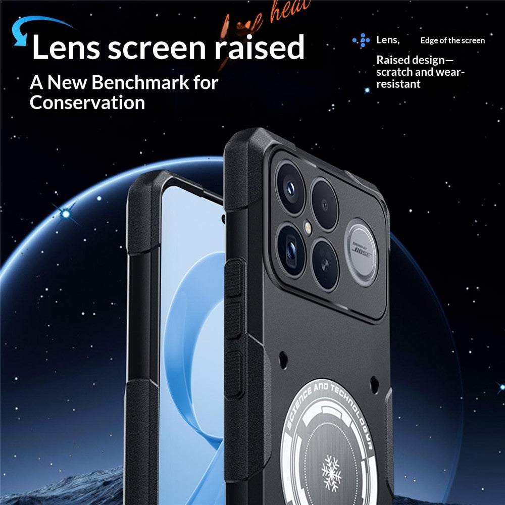 For Xiaomi Redmi K90 Pro Max 5G Case Graphene Cooling TPU + PC Armor Shockproof Phone Cover
