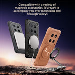 For Honor X80 Pro Max 5G Magnetic Case 360° Rotating Ring Kickstand TPU Phone Cover
