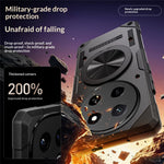 For Honor X80 Pro Max 5G Magnetic Case 360° Rotating Ring Kickstand TPU Phone Cover