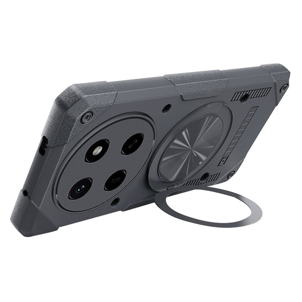 For Honor X80 Pro Max 5G Magnetic Case 360° Rotating Ring Kickstand TPU Phone Cover