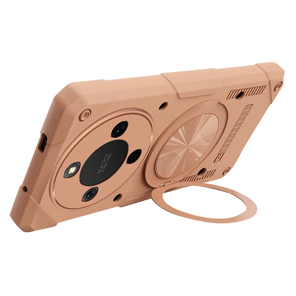 For Honor X70 Pro Max 5G Magnetic Case 360° Rotating Ring Kickstand TPU Phone Cover