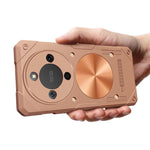 For Honor X70 Pro Max 5G Case Copper Heat Dissipation TPU + Metal Cooling Phone Cover Support Magnetic Car Mount
