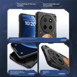 For Honor X80 Pro Max 5G Case Copper Heat Dissipation TPU + Metal Cooling Phone Cover Support Magnetic Car Mount