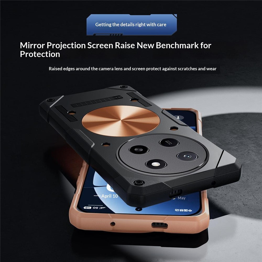 For Honor X80 Pro Max 5G Case Copper Heat Dissipation TPU + Metal Cooling Phone Cover Support Magnetic Car Mount
