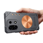 OnePlus Turbo 6X Pro 5G-cover i kobber med varmeafledende TPU + metal, understøtter magnetisk bilholder