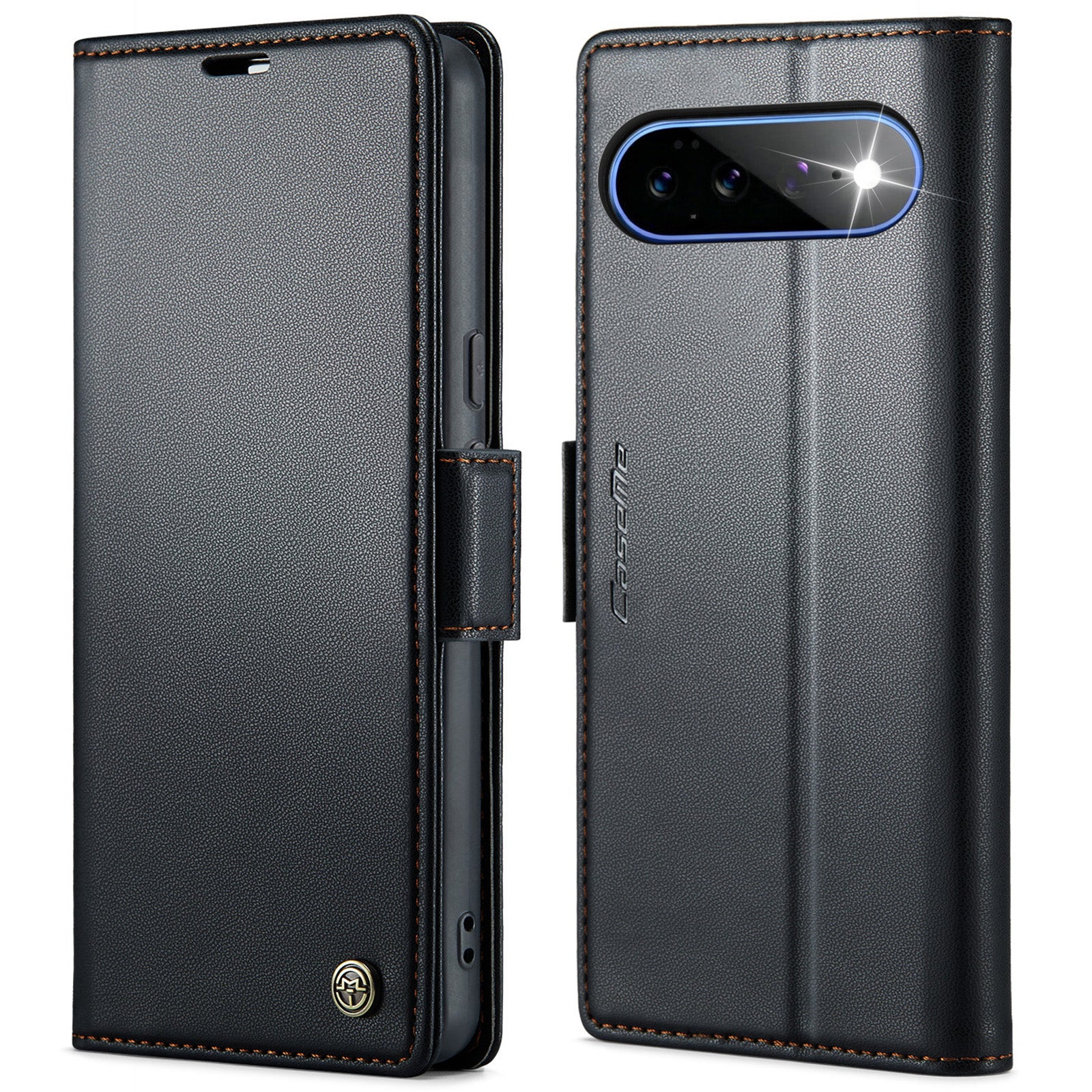 CASEME 023 Google Pixel 11 Pro XL Plånboksfodral RFID - Svart