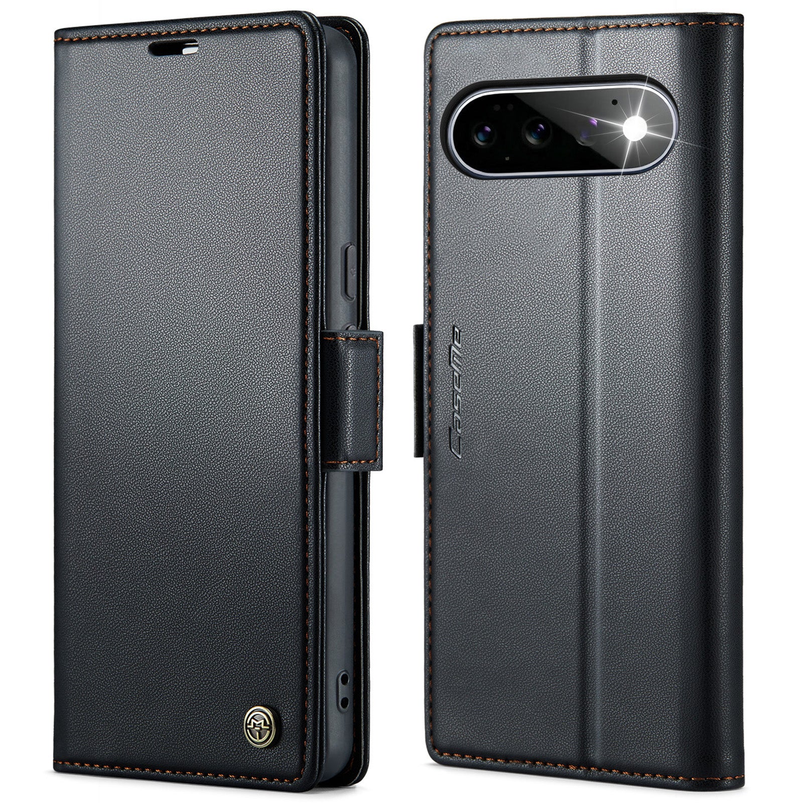 CASEME 023 Google Pixel 11 Pro / 11 Plånboksfodral RFID - Svart