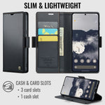 CASEME 023 Google Pixel 11 Pro / 11 Plånboksfodral RFID - Svart
