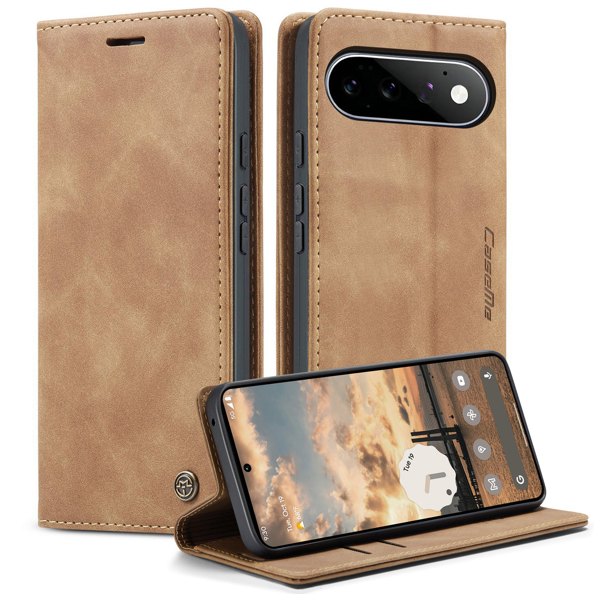 CASEME for Google Pixel 11 Pro / Google Pixel 11 Wallet Case  013 Series PU Leather Phone Cover Stand