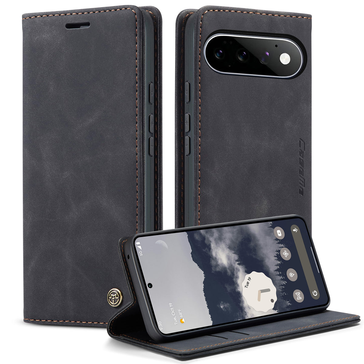 CASEME for Google Pixel 11 Pro / Google Pixel 11 Wallet Case  013 Series PU Leather Phone Cover Stand