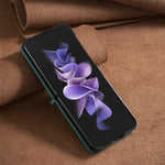 BINFEN COLOR For Samsung Galaxy Z Flip8 Case Rhombus PU Leather Shockproof Phone Cover