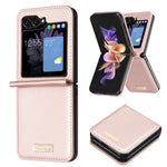 BINFEN COLOR for Samsung Galaxy Z Flip8 Case PU Leather + PC Shockproof Phone Cover