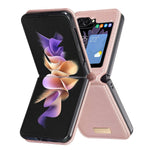 BINFEN COLOR for Samsung Galaxy Z Flip8 Case PU Leather + PC Shockproof Phone Cover