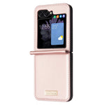 BINFEN COLOR for Samsung Galaxy Z Flip8 Case PU Leather + PC Shockproof Phone Cover