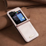 BINFEN COLOR for Samsung Galaxy Z Flip8 Case PU Leather + PC Shockproof Phone Cover