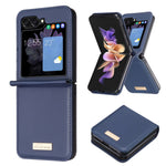 BINFEN COLOR for Samsung Galaxy Z Flip8 Case PU Leather + PC Shockproof Phone Cover