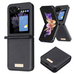 BINFEN COLOR for Samsung Galaxy Z Flip8 Case PU Leather + PC Shockproof Phone Cover