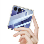 GKK-cover til Samsung Galaxy Z Flip8, ultratyndt PC-mobilcover med hærdet HD-glasfilm til forsiden