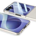 GKK-cover til Samsung Galaxy Z Flip8, ultratyndt PC-mobilcover med hærdet HD-glasfilm til forsiden