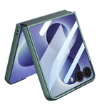 GKK-cover til Samsung Galaxy Z Flip8, ultratyndt PC-mobilcover med hærdet HD-glasfilm til forsiden