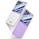 GKK-cover til Samsung Galaxy Z Flip8, ultratyndt PC-mobilcover med hærdet HD-glasfilm til forsiden