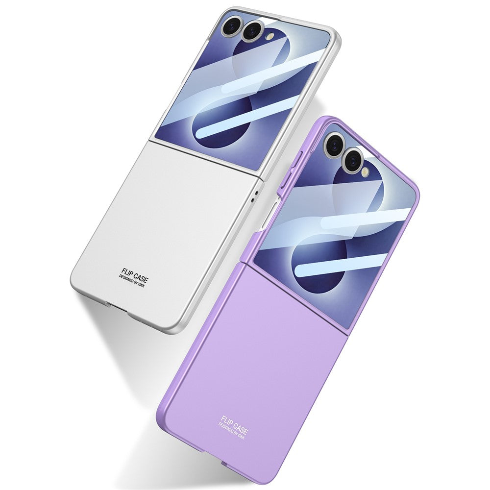 GKK-cover til Samsung Galaxy Z Flip8, ultratyndt PC-mobilcover med hærdet HD-glasfilm til forsiden