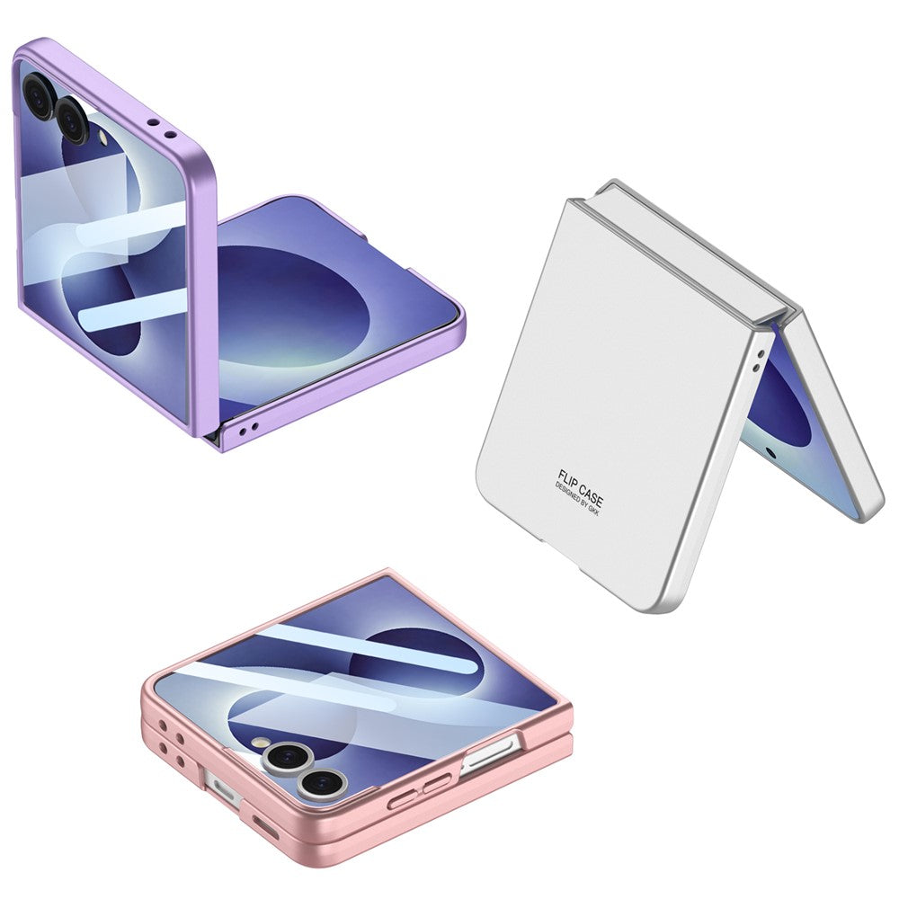 GKK-cover til Samsung Galaxy Z Flip8, ultratyndt PC-mobilcover med hærdet HD-glasfilm til forsiden
