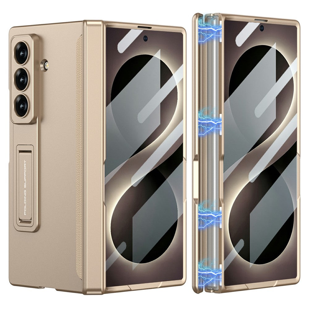 GKK For Samsung Galaxy Z Fold8 Ultra Case with Clear Screen Film Magnetic Hinge Kickstand Phone Cover