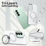 For OnePlus Nord CE6 Lite 5G  /  Realme P4x 5G Magnetic Case Rotating Ring Kickstand TPU + PC Back Cover