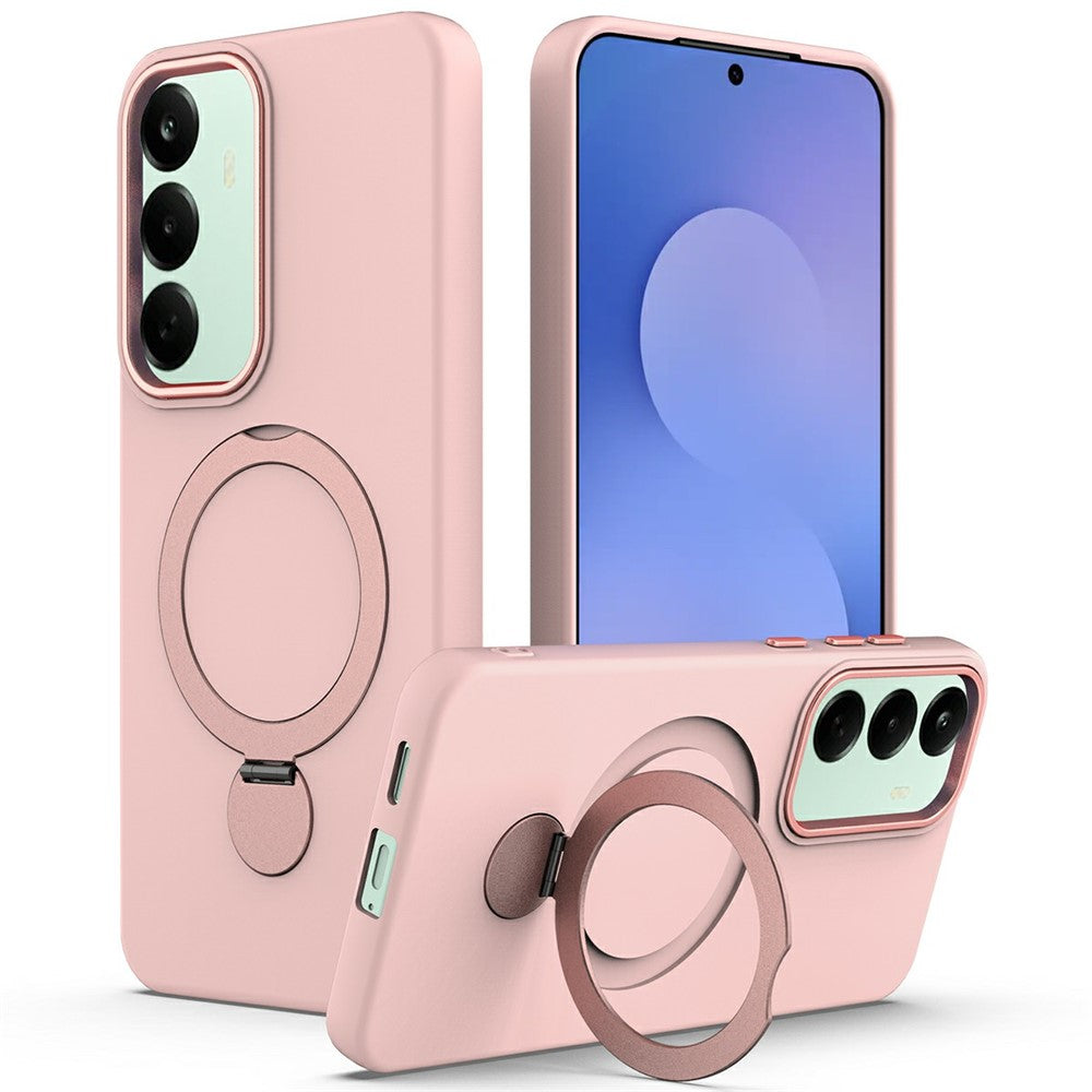For OnePlus Nord CE6 Lite 5G  /  Realme P4x 5G Magnetic Case Rotating Ring Kickstand TPU + PC Back Cover