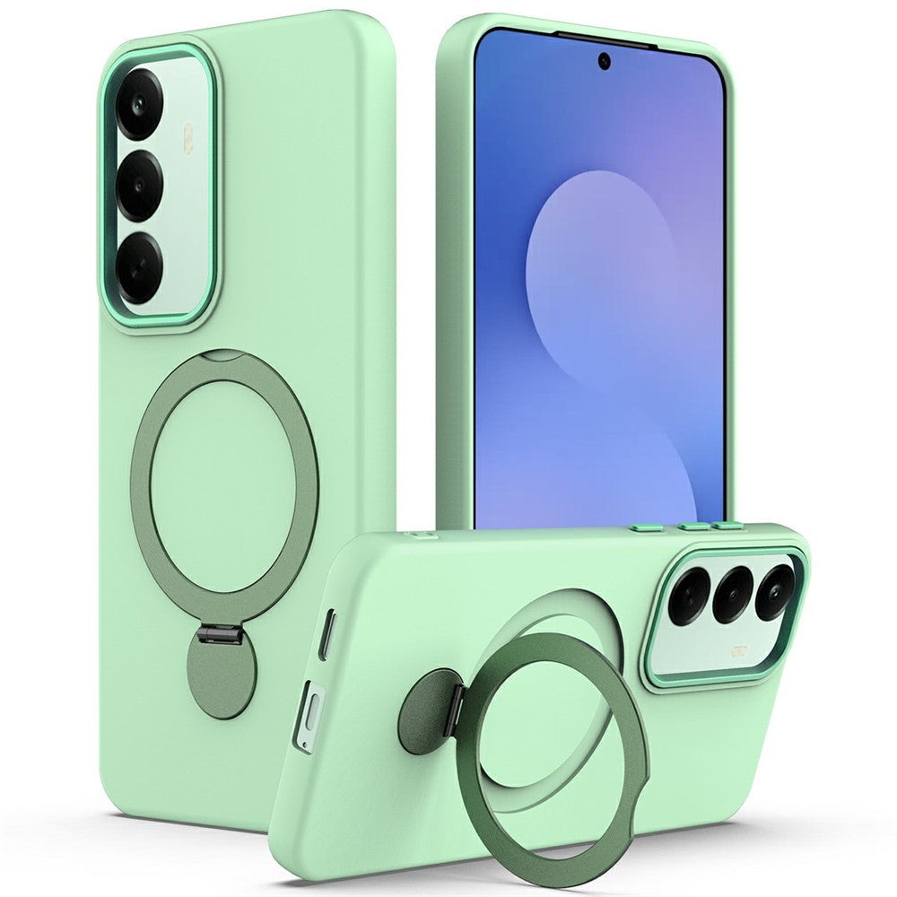 For OnePlus Nord CE6 Lite 5G  /  Realme P4x 5G Magnetic Case Rotating Ring Kickstand TPU + PC Back Cover
